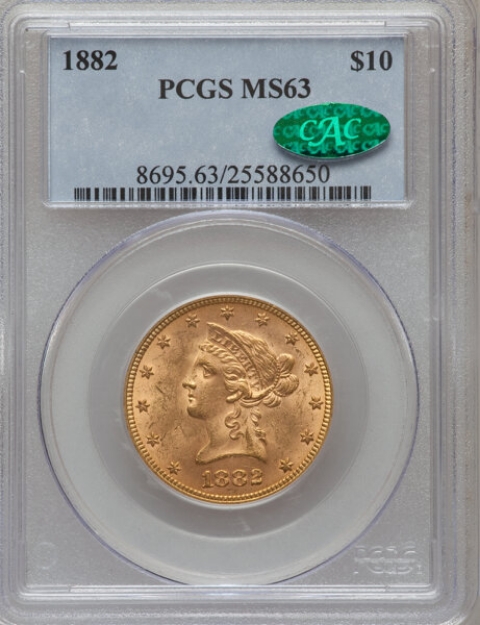1882 $10 Liberty Eagle MS63